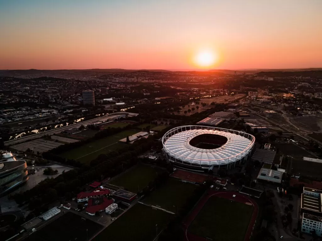 MHP Arena Drohne, Fotorechte MHP Arena